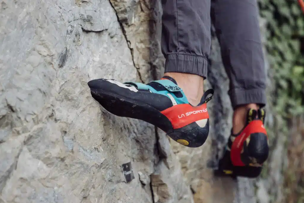 rock climbing shoes